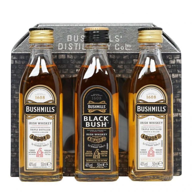 Bushmills & Black Bush Irish Whiskey Miniature 3 Pack AFT DrinksCash