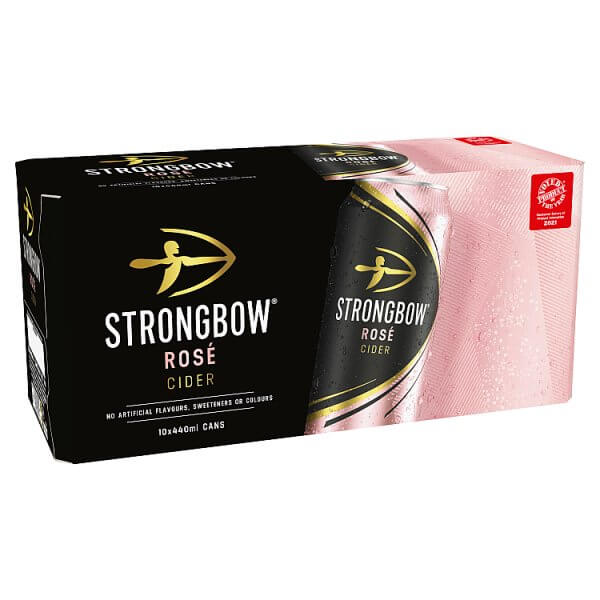 Strongbow Rose Cider 440ml Can 10 Pack AFT DrinksCash & Carry