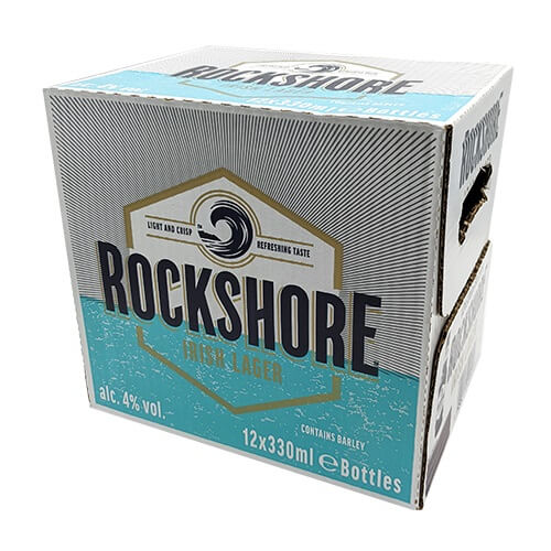 Rockshore Lager 330ml NRB 2 x 12 Pack AFT DrinksCash & Carry